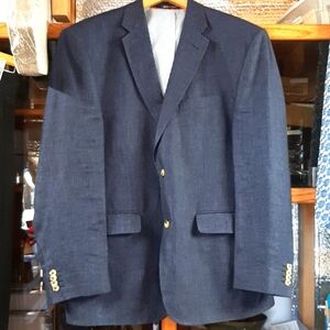 Men's Blue Denim Style Alan Flusser Light Weight  Blazer
